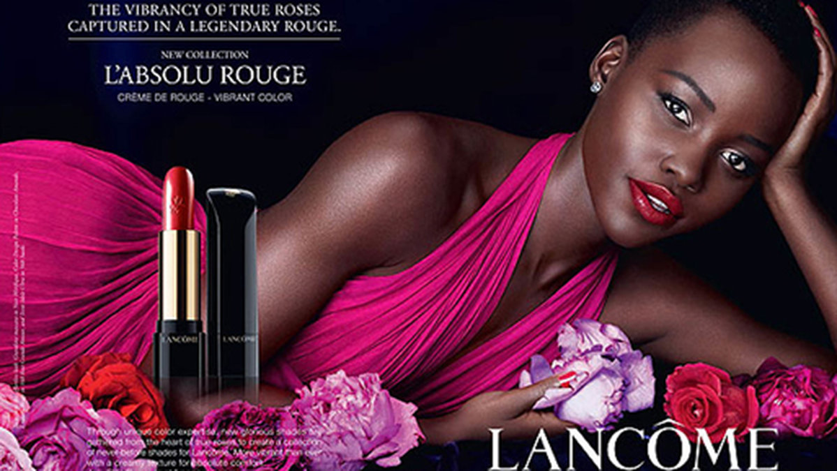 Lupita Nyongo i Lancomes nya kampanj.