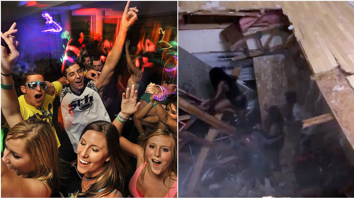 Det var sent i lördags natt som en stor studentfest i närheten av University of North Texas​ ​i USA blev oerhört stökig. Bilden till vänster är från ett annat tillfälle.