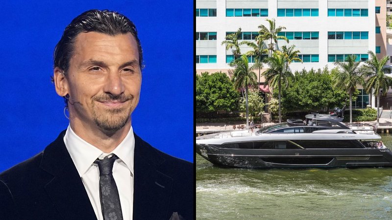 Zlatan och båten han köpte 2017. Foto: Laurent Cipriani/AP/TT & Stella Pictures Zlatan och båten han köpte 2017. Foto: Laurent Cipriani/AP/TT & Stella Pictures