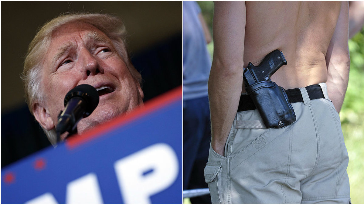En Trump-supporter hotade väljare med pistol. Personen på bilden är inte den i artikeln. 