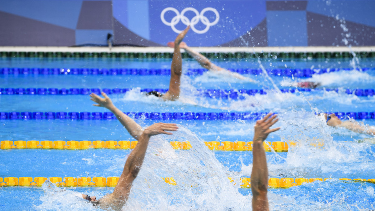 Flera simmare som pekats ut som dopade fick tävla i OS i Tokyo. Arkivbild.
