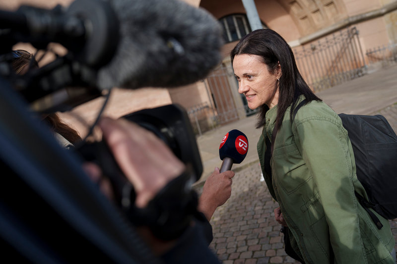 Åklagare Maria Cingari har yrkat på minst fyra månaders fängelse för Danmarks före detta näringsminister Henrik Sass Larsen (S). Arkivbild.