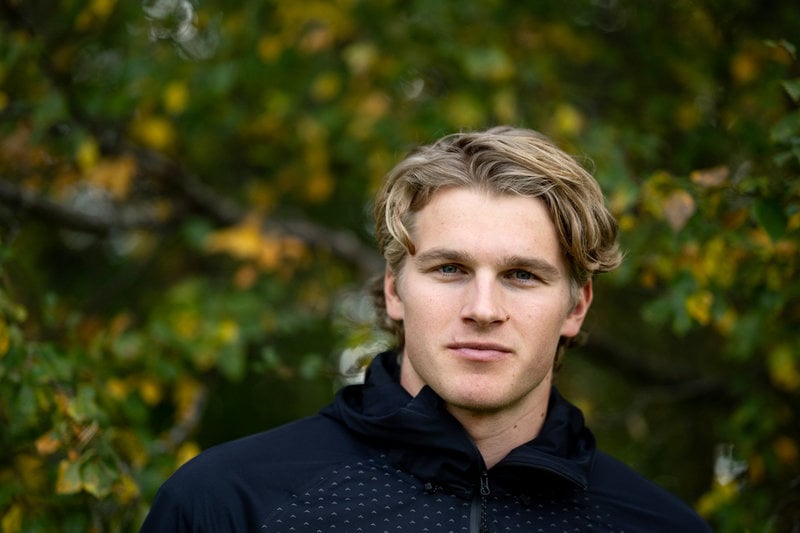 "Jag har alltid sprungit väldigt mycket och alltid svarat väldigt bra på den träningen", säger Edvin Anger.