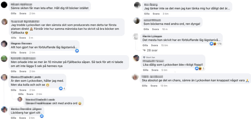 Reaktioner på Facebook Reaktioner på Facebook