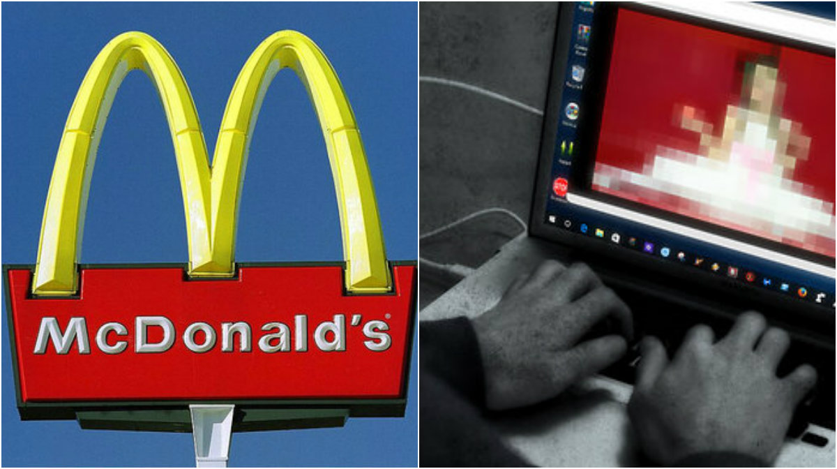 McDonaldschef hade barnporr på sin dator