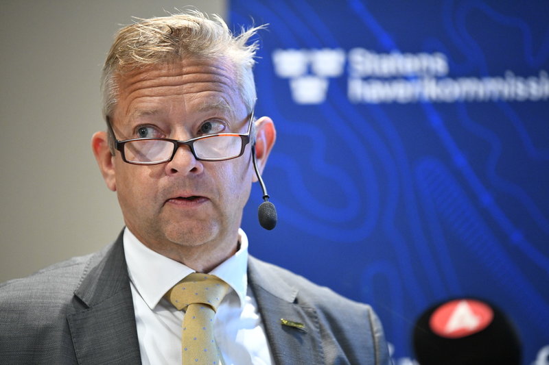 Jonas Bäckstrand på Statens haverikommission. Arkivbild.
