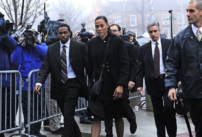 Den tidigare sprintstjärnan Marion Jones dömdes till sex månaders fängelse för att ha ljugit under en dopningsutredning. Bilden är från 2008.