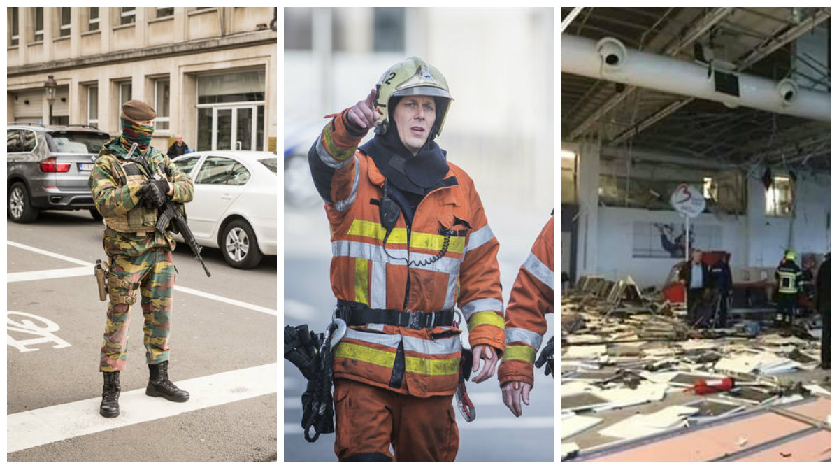 Här är bilderna från terrorattentaten i Bryssel. Här är bilderna från terrorattentaten i Bryssel.