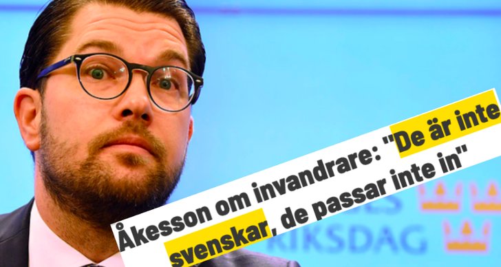 Jimmie Åkesson, SVT, Sverigedemokraterna