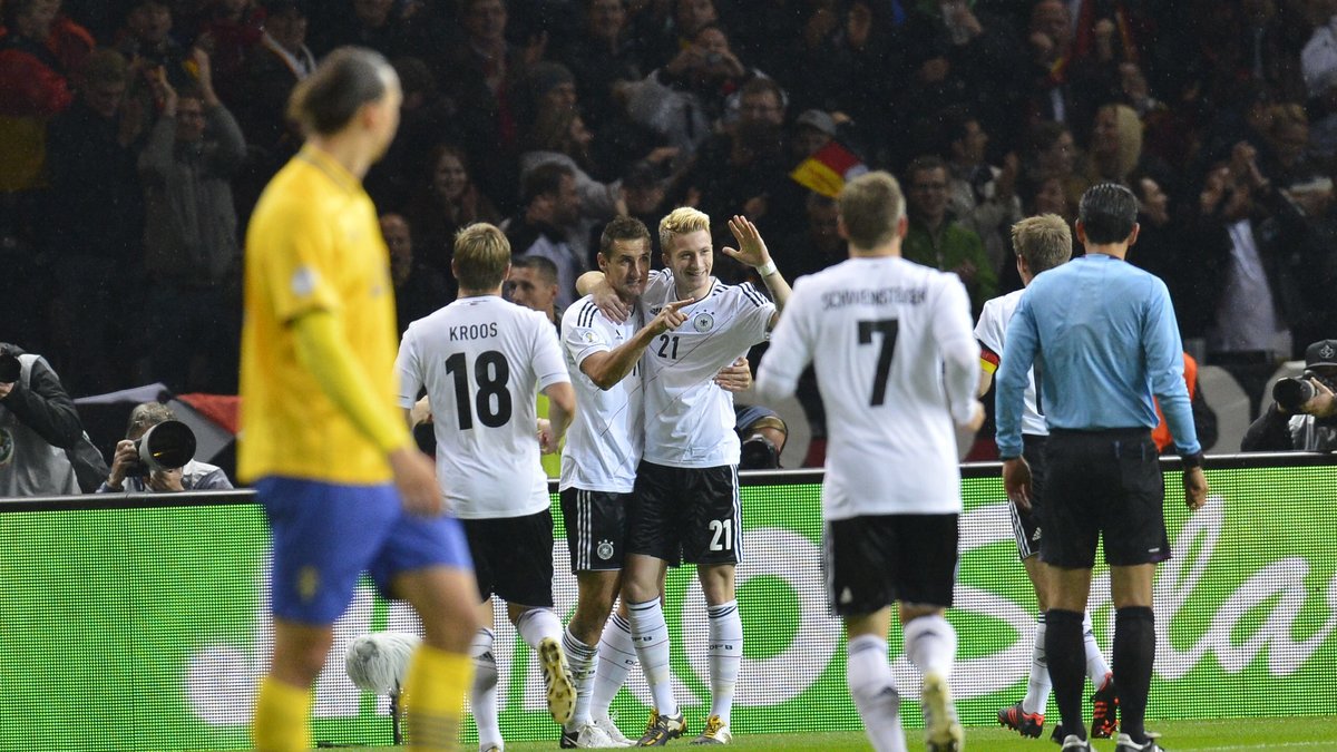 Det gick snabbt för Tyskland att göra 1-0 i matchen.