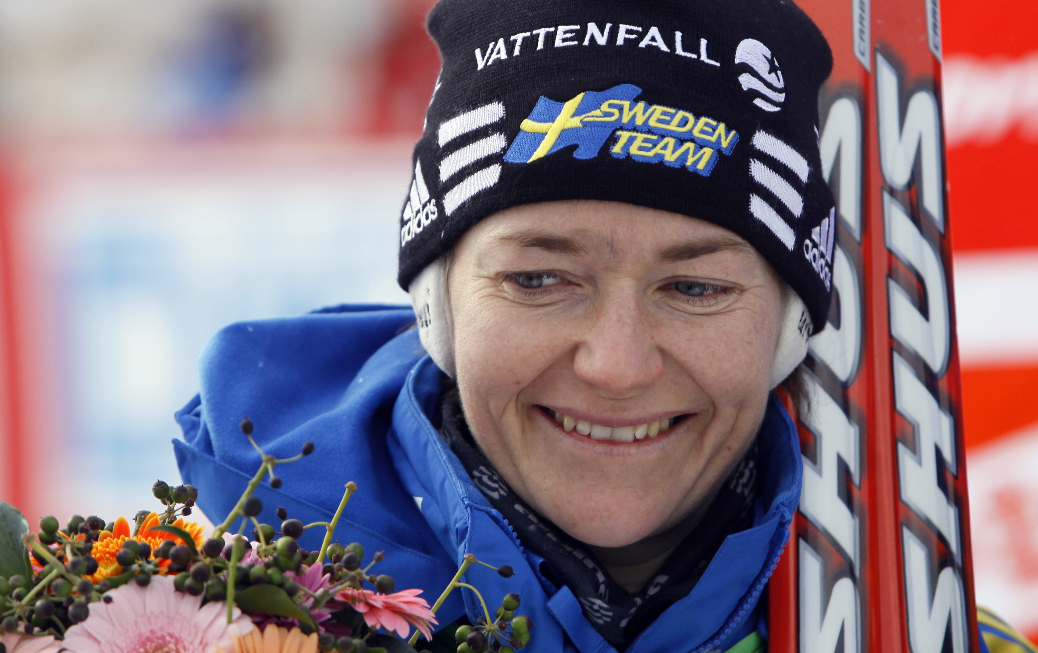 OS-hoppet Anna Carin Olofsson-Zidek visade klassen i skyttetävlingen i Ruhpolding över 7,5 km. 