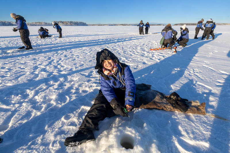 Claudia Tan har rest till Luleå från Singapore. Temperaturskillnaden är nästan en chock.