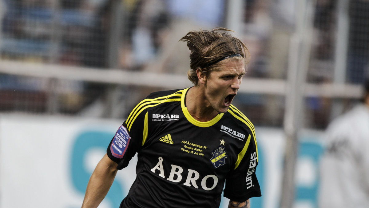 AIK:s ytterback Martin Lorentzson har offensiven som sin främsta styrka.