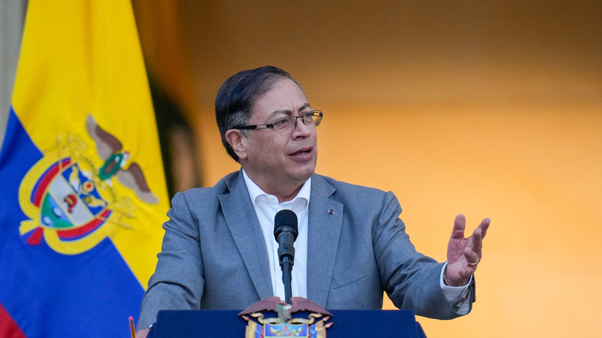 Colombias president Gustavo Petro. Arkivbild.