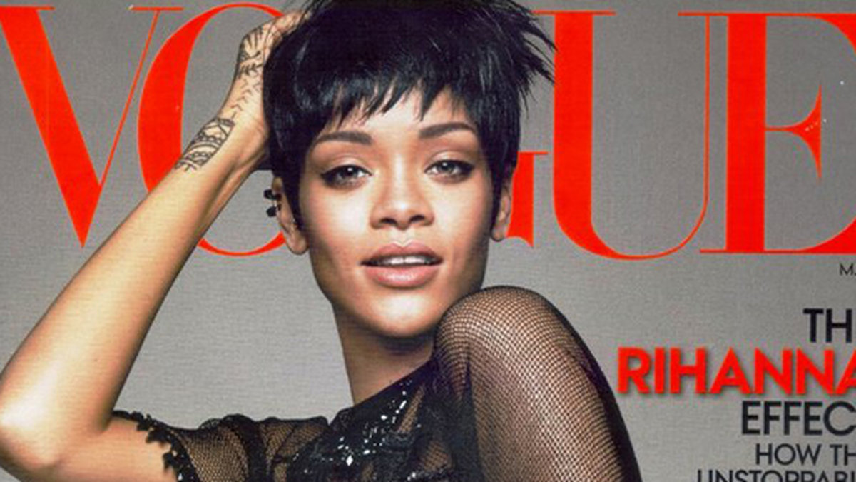 Rihanna pryder omslaget till Vogue.