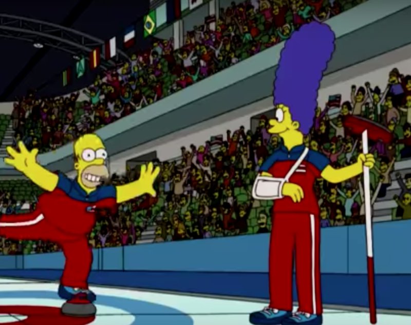 Homer och Marge efter vinsten mot Sverige 2010. Homer och Marge efter vinsten mot Sverige 2010.