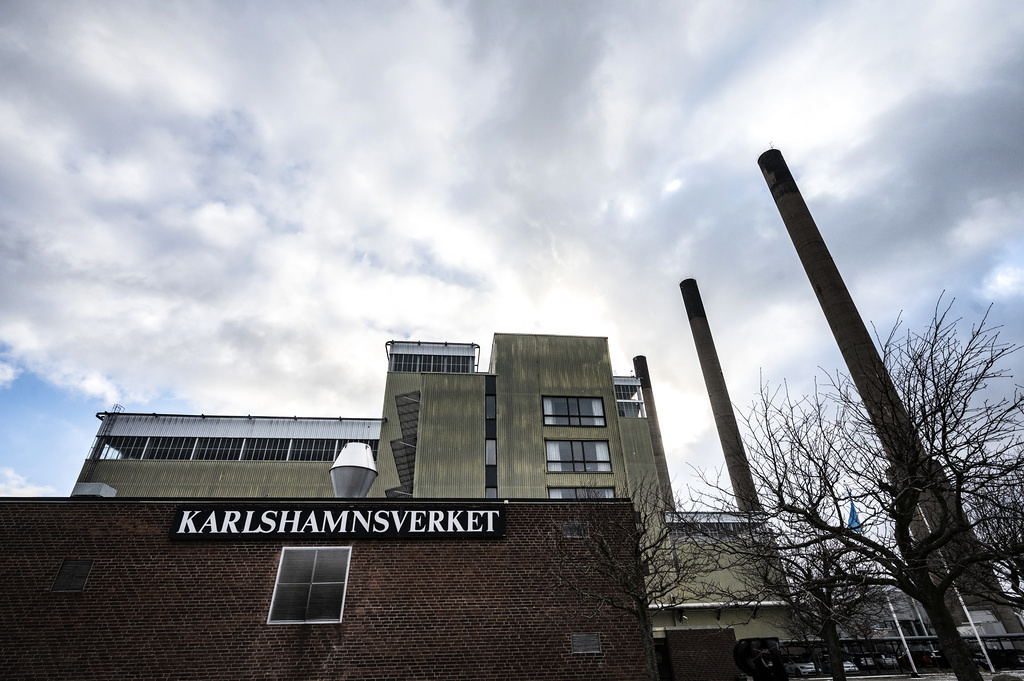 Det oljeeldade Karlshamnsverket i drift. Arkivbild.