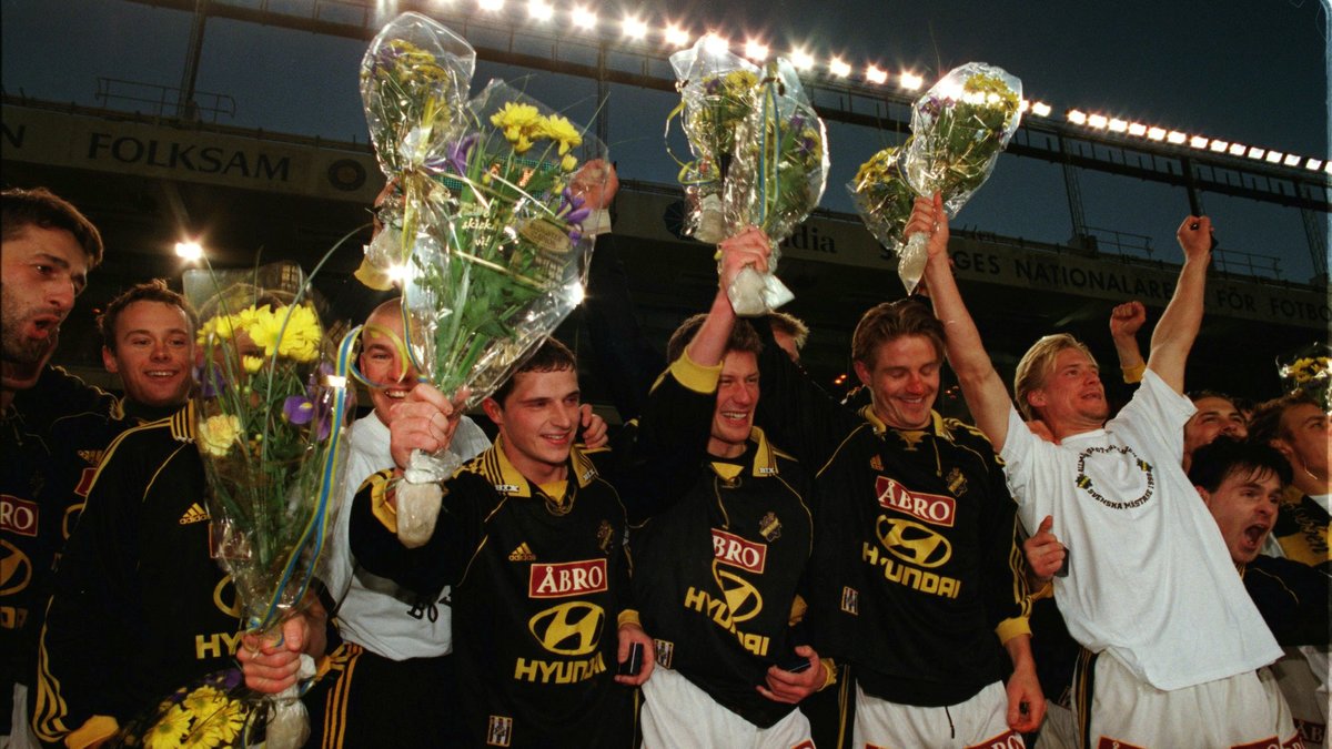 1998: AIK firar SM-guld.