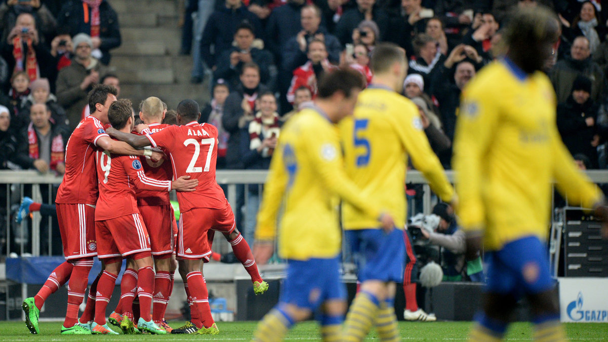 Händelserna i Köpenhamn inträffade samma kväll som Arsenal blev utslaget ur Champions League.