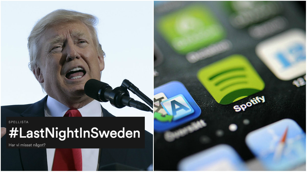 Spotify, Sverige, Donald Trump