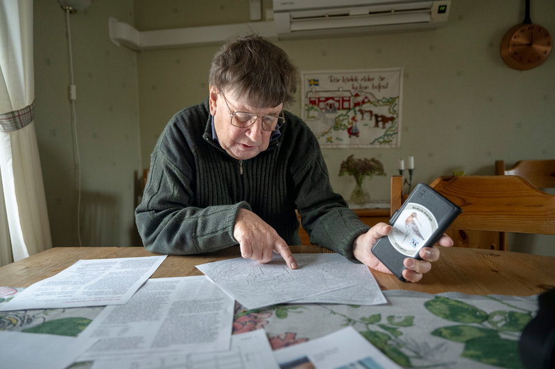 Jan Lindholm pekar ut vilka områden som tillhörde det tidigare Ranstadsverket.