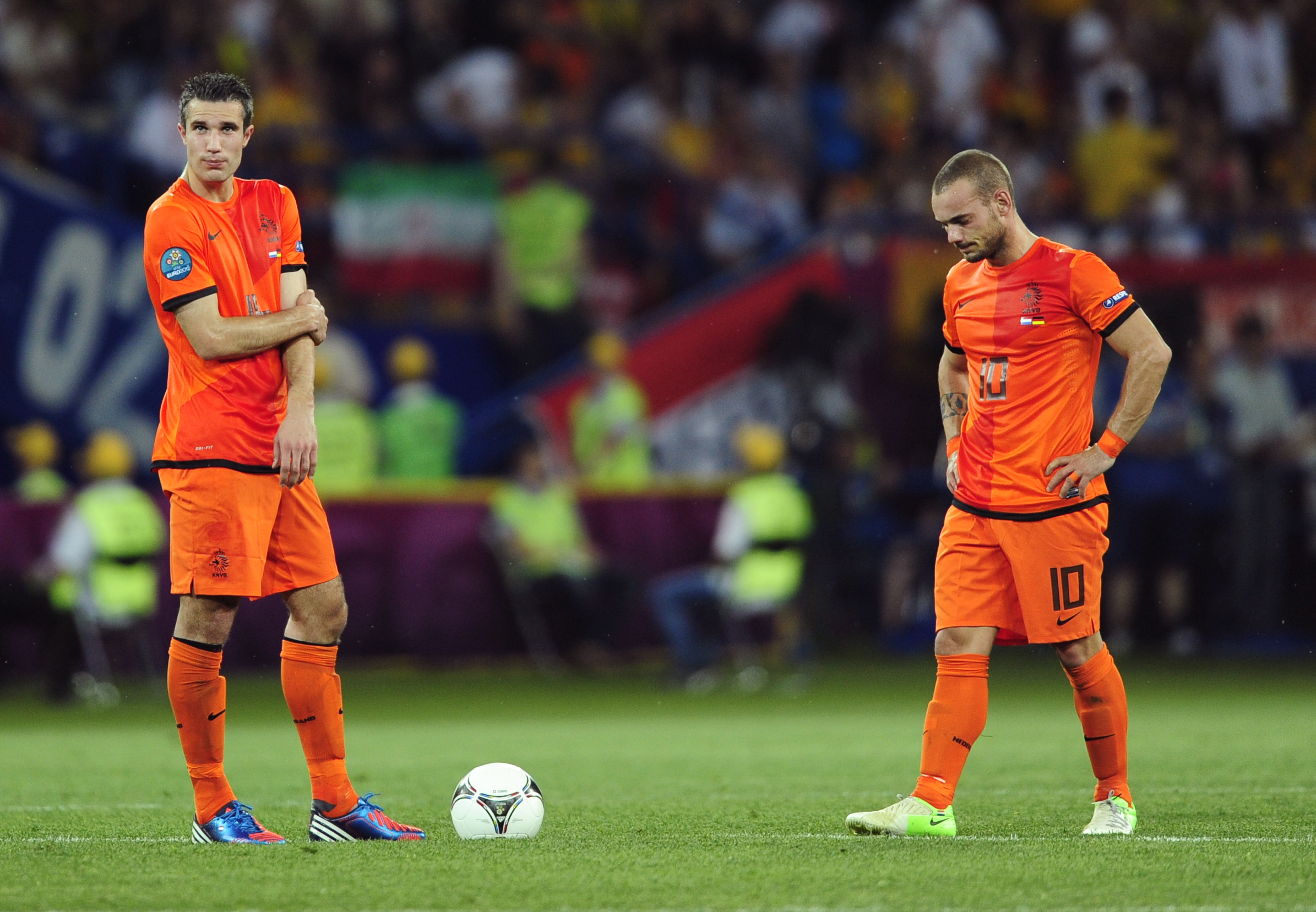 Robin van Persie och Wesley Sneijder lyckades inte lyfta Hollands spel. Laget förlorade mot Tyskland med 2-1.