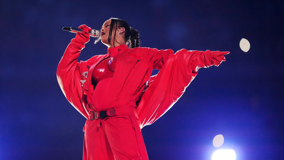 Rihanna uppträdde på amerikanska Super Bowl. Arkivbild.