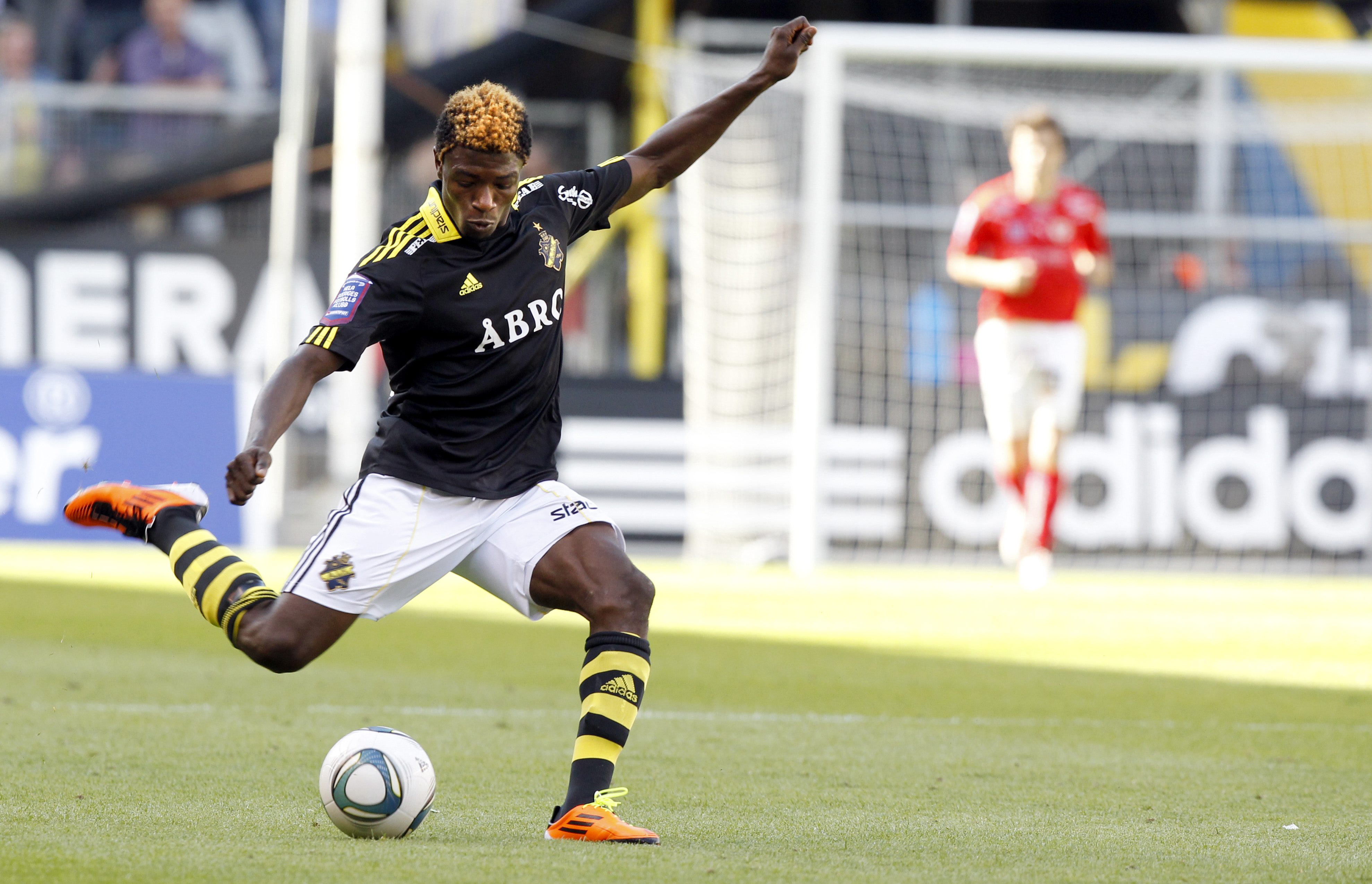 Mohamed Bangura gjorde ett mål för sitt AIK mot Kalmar på söndagen.