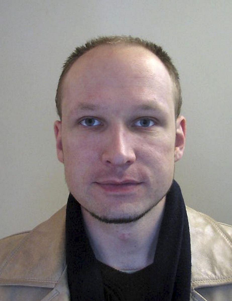 Ett nytaget foto på Breivik.