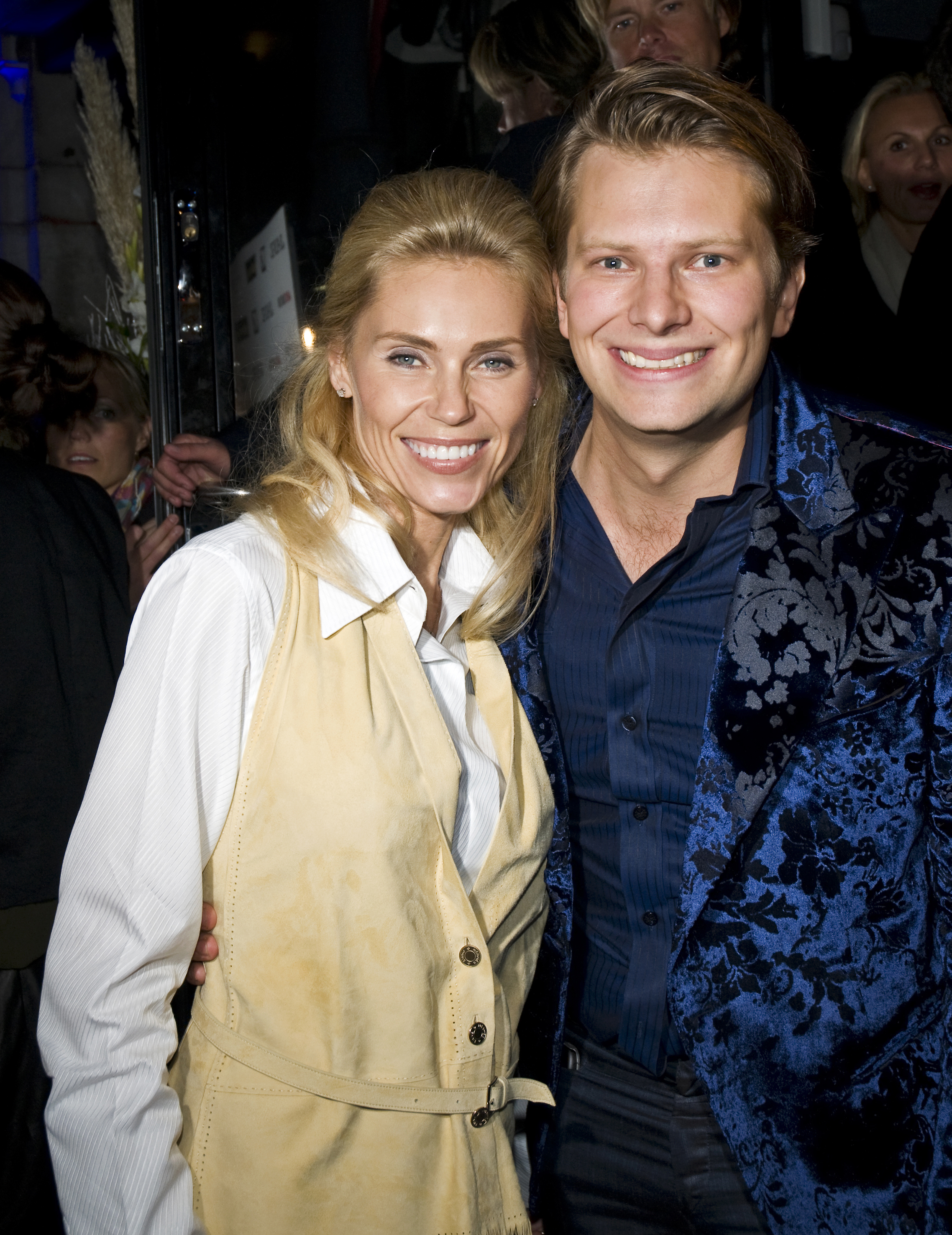 Anna Anka med sin vän Johan Petré.