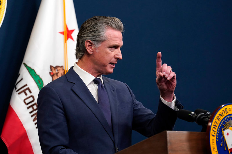 Kaliforniens guvernör Gavin Newsom. Arkivbild.