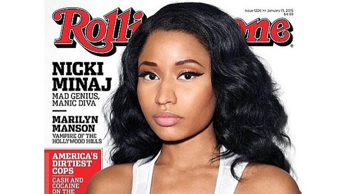 Nicki Minaj delar med sig av sitt senaste Rolling Stone-omslag. 