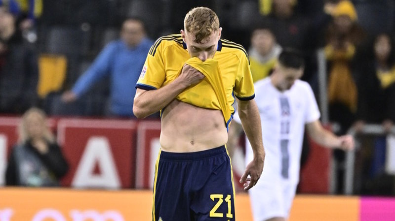 Dejan Kulusevski deppar efter Sveriges 1–1-match hemma mot Slovenien och uttåg ur Nations Leagues B-division på tisdagskvällen.