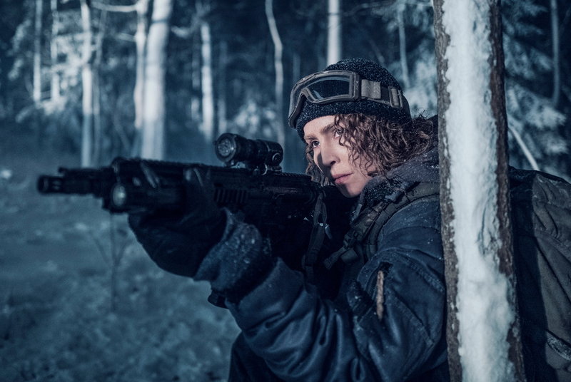 Noomi Rapace i den svenska actionthrillern 'Svart krabba', som får premiär på Netflix. Pressbild.