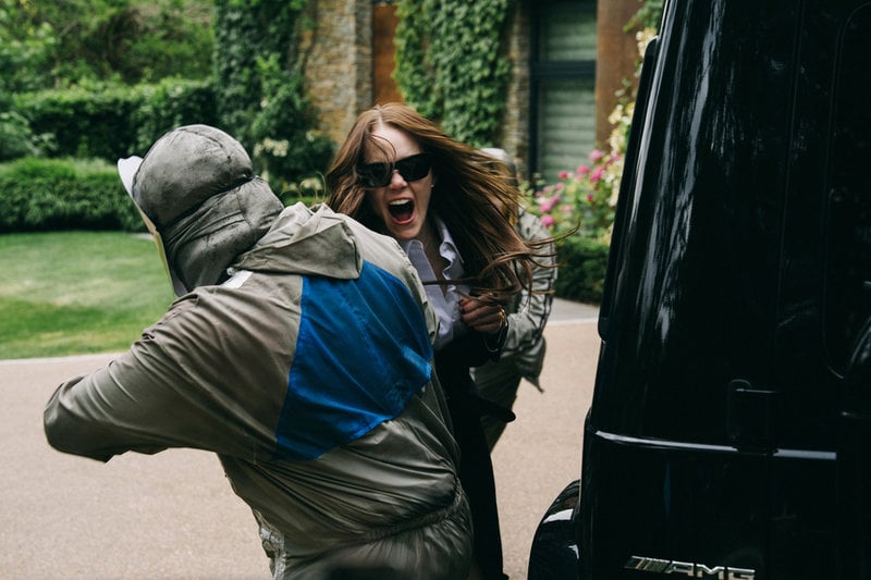 "Bugonia" är fjärde filmen Emma Stone gör tillsammans med regissören Yorgos Lanthimos. Pressbild.