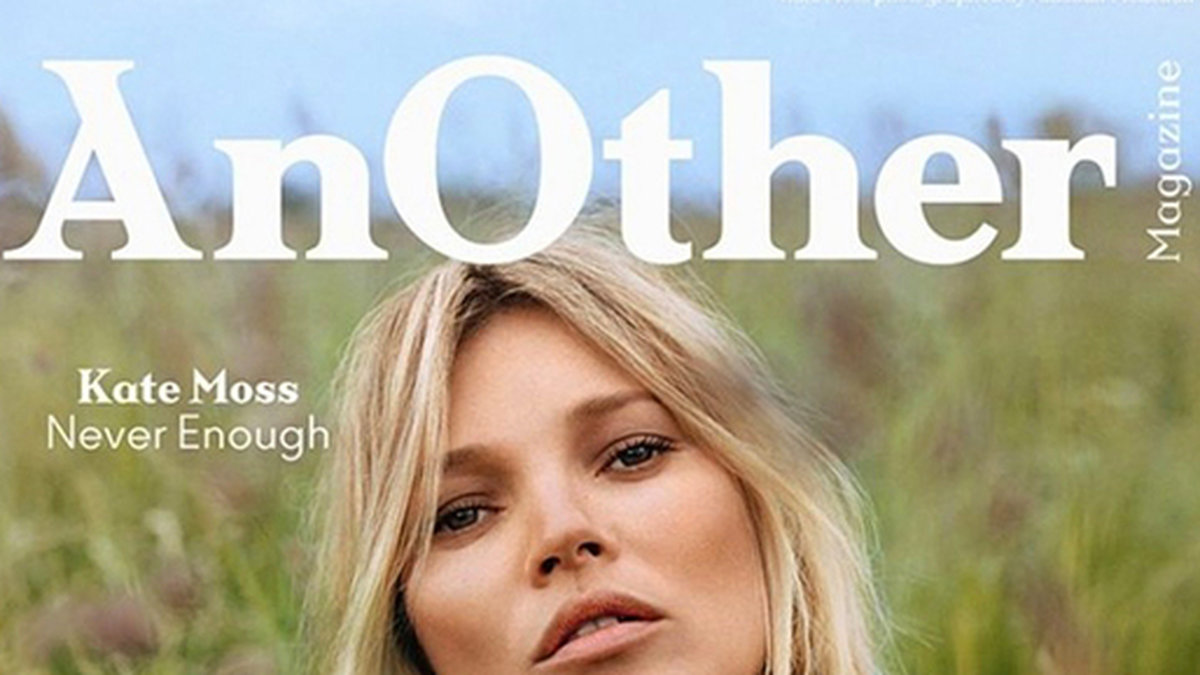 Kate Moss på omslaget till AnOther Magazine. 