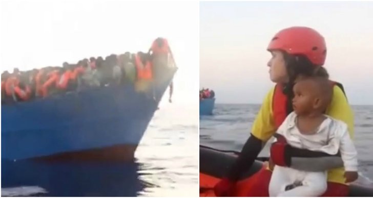 Båt, Invandring, nyfödda, Medelhavet
