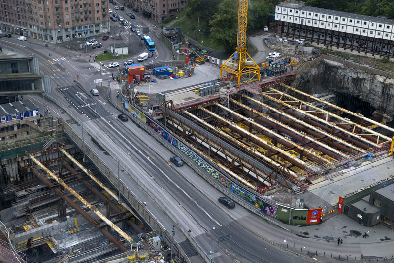 Bygget av Västlänken i Göteborg. Arkivbild. Foto: Björn Larsson Rosvall/TT