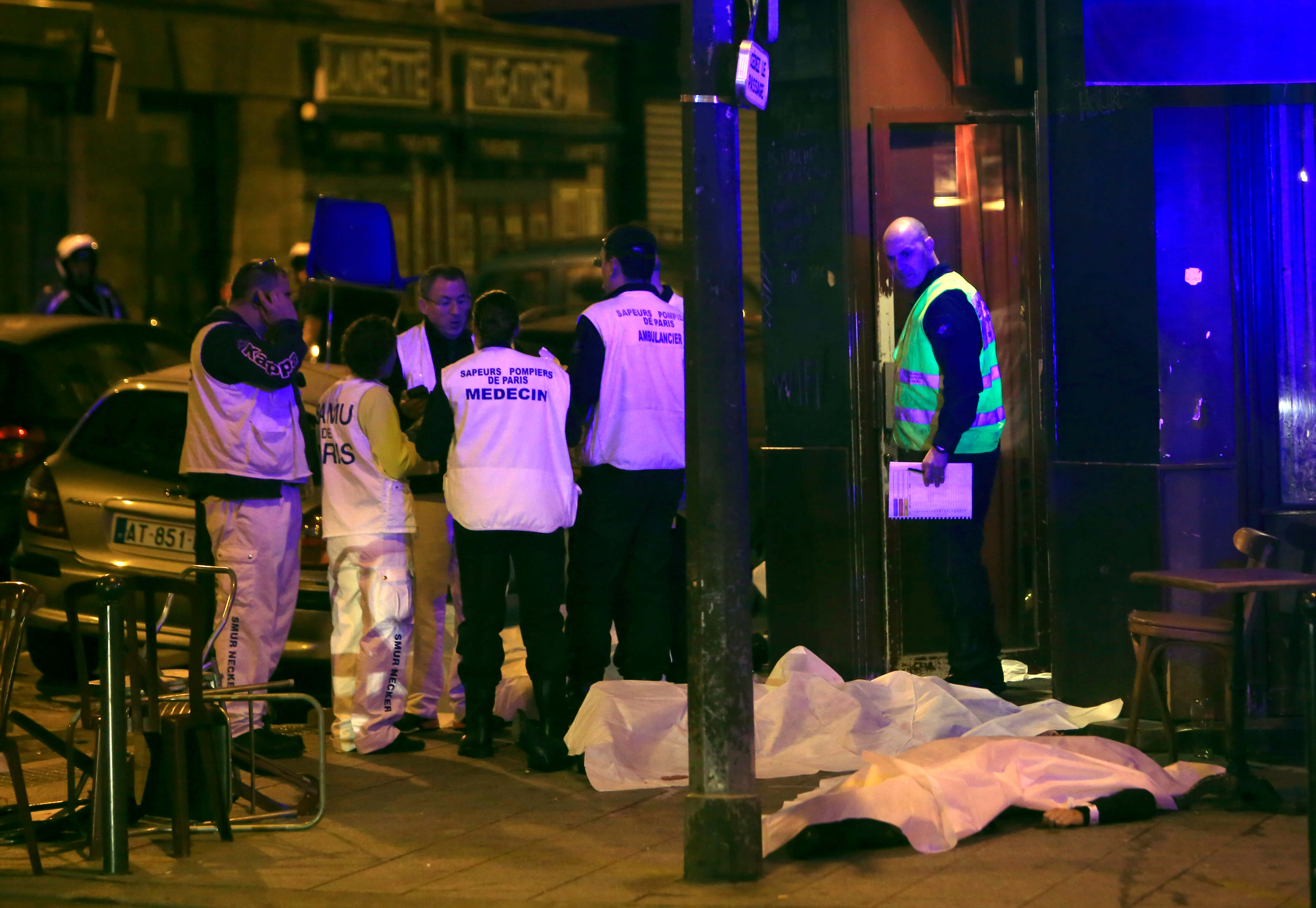 Bilder från attackerna i Paris Bilder från attackerna i Paris