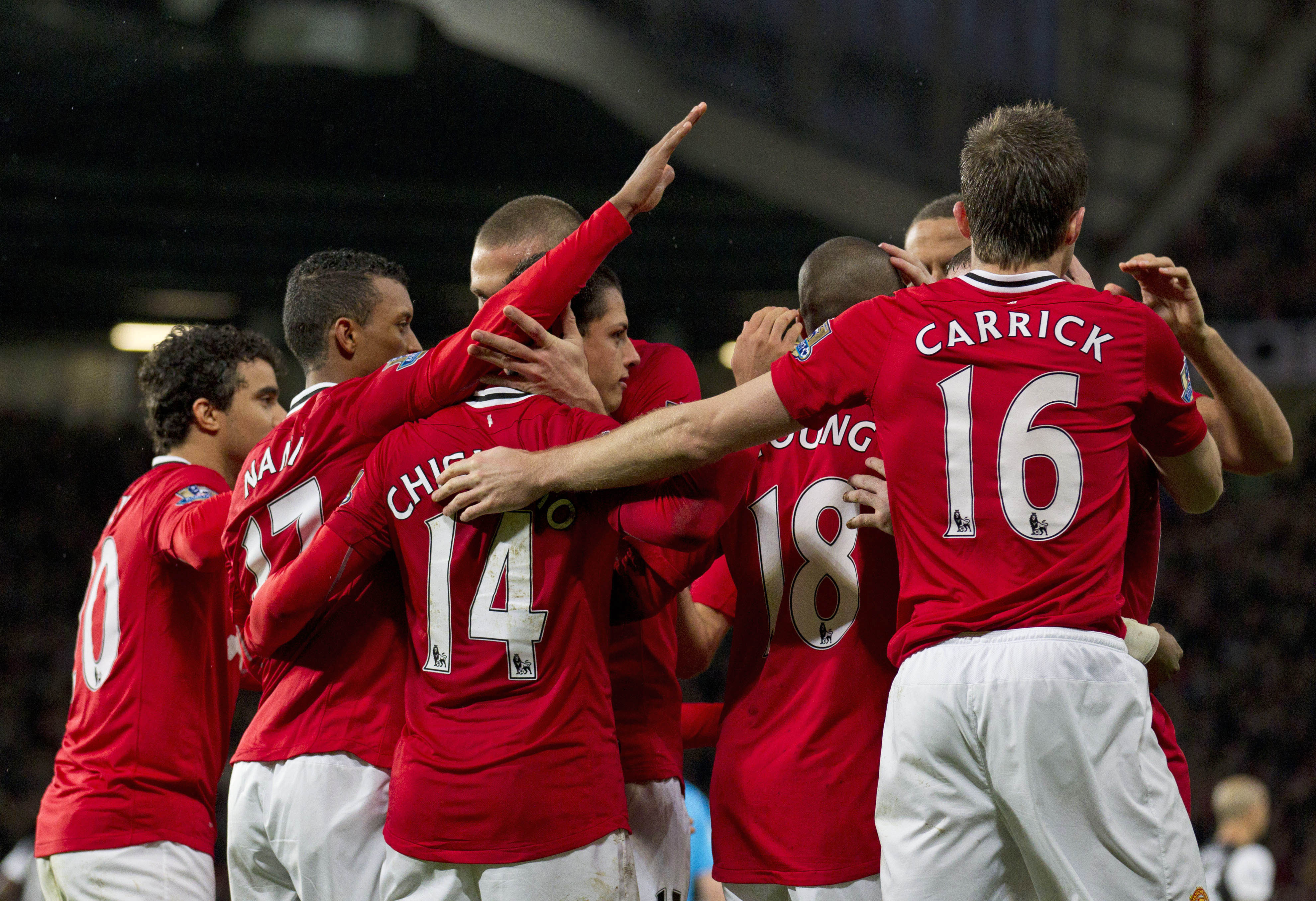 Javier Hernandez gav Manchester United ledningen.