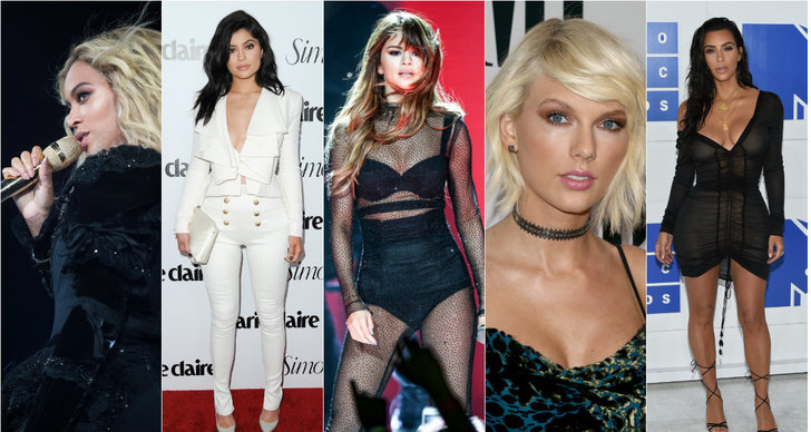 Kim Kardashian, Selena Gomez, instagram, Följare