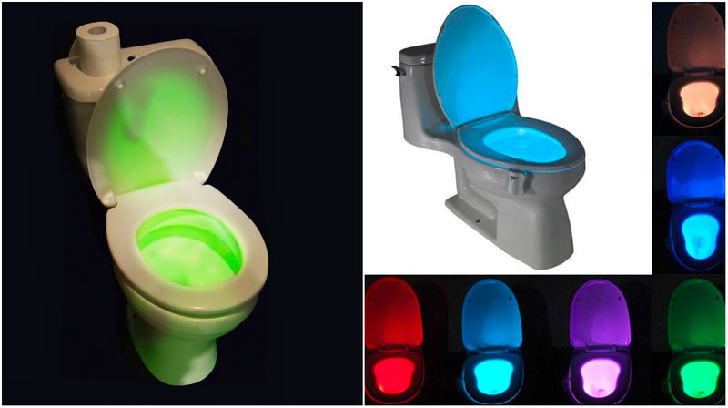 LED-belysning toalett