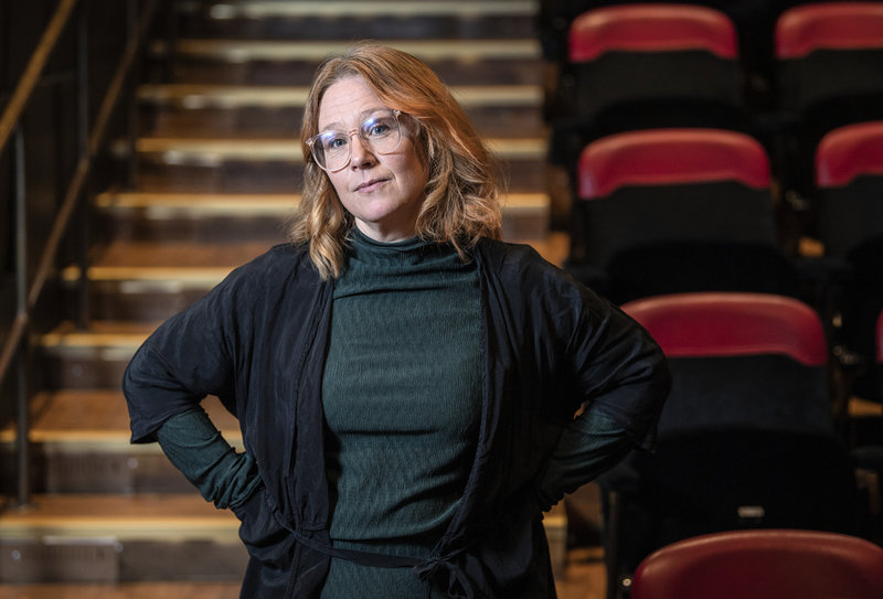 Teaterchefen Frida Röhl är stolt över Folkteaterns spelår. Arkivbild.