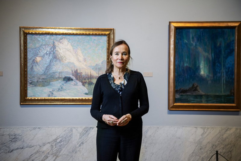 'Det är en sublim, dramatisk natur av visionär karaktär, med glaciärer, fjordar och fjällen. Och den är under förvandling i vår tid, Den finns kvar men då var den ännu mer genuin', säger museichef Karin Sidén om Anna Bobergs Lofotenmålningar.