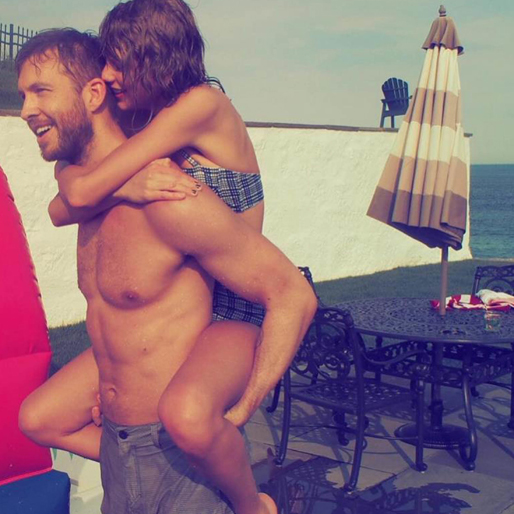 Taylor Swift gosar med Calvin sommaren 2015. 