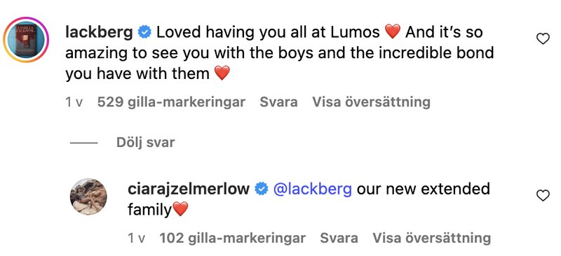 Läckberg och Ciara Läckberg och Ciara