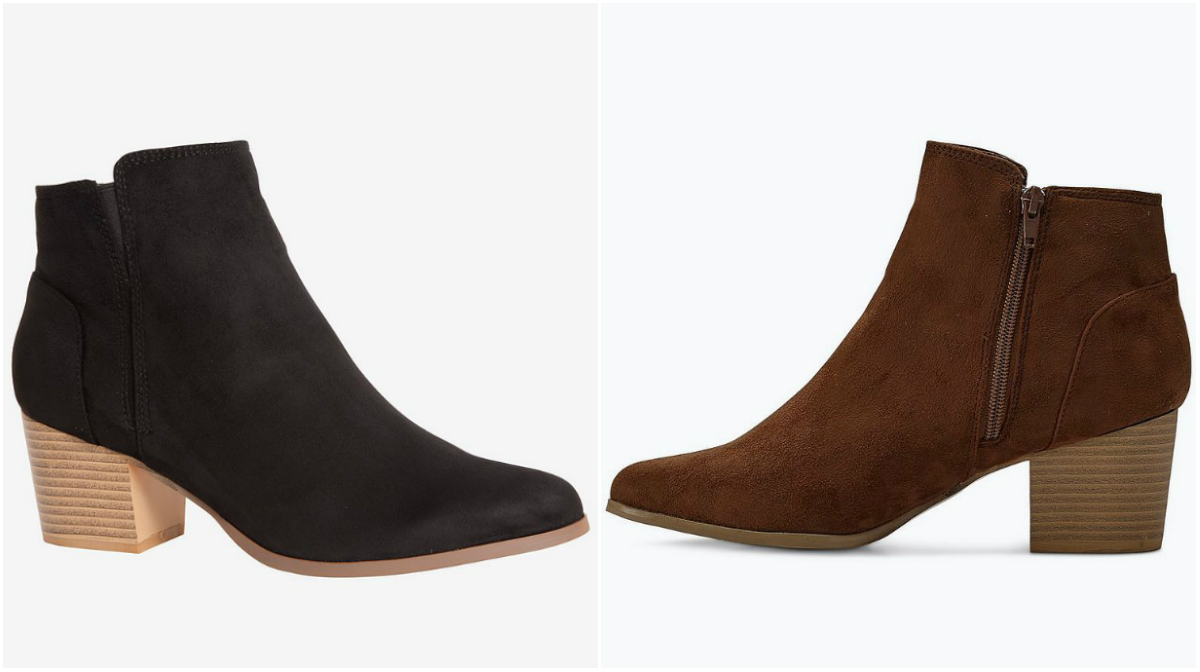 Ankelboots med träklack Ankelboots med träklack