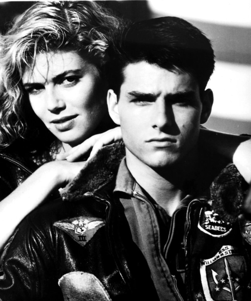 Kelly McGillis och Tom Cruise i den första 'Top gun'-filmen från 1986. Pressbild.