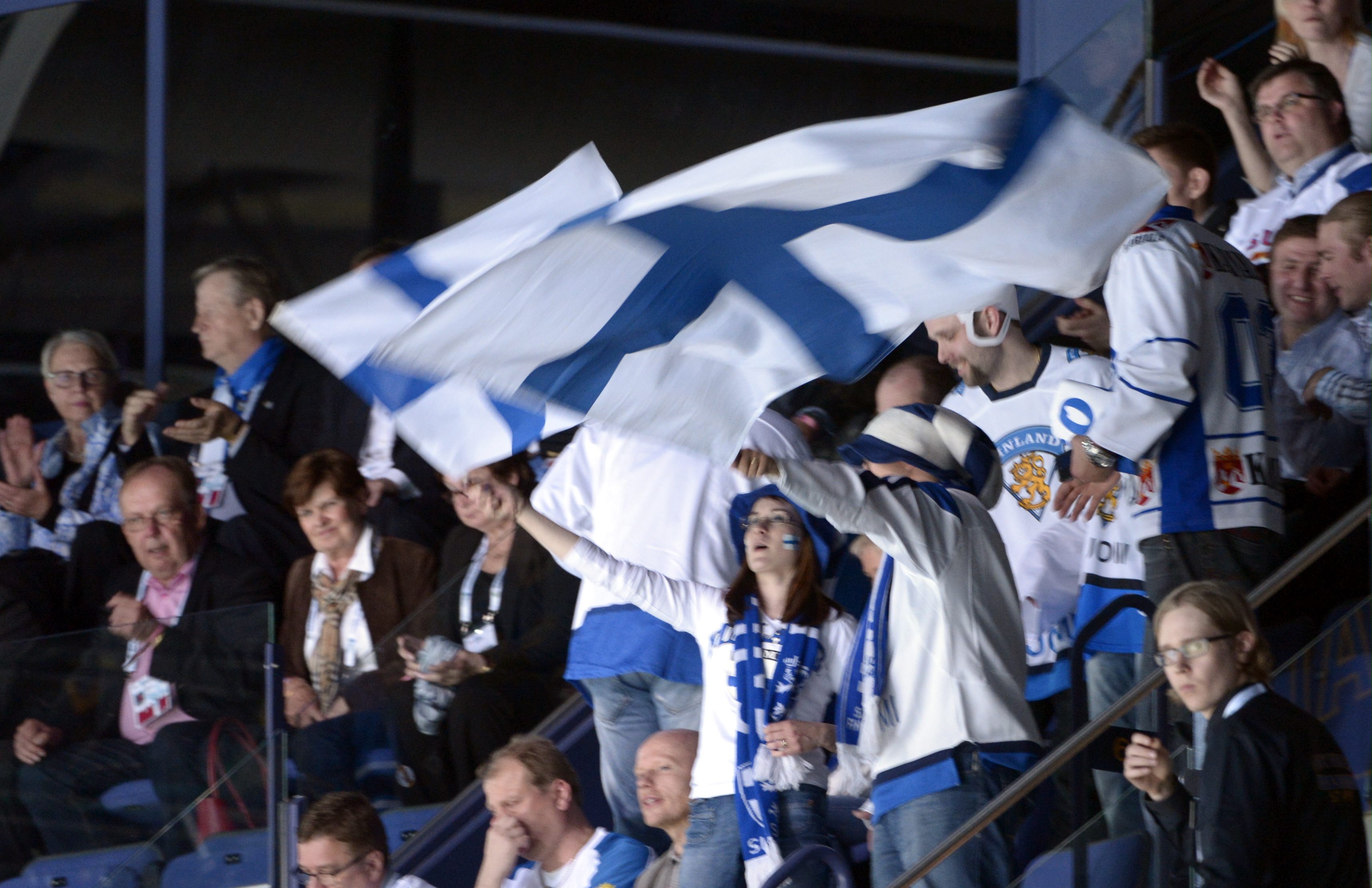 Den finska publiken bjöds på stor underhållning när Finland slog USA.