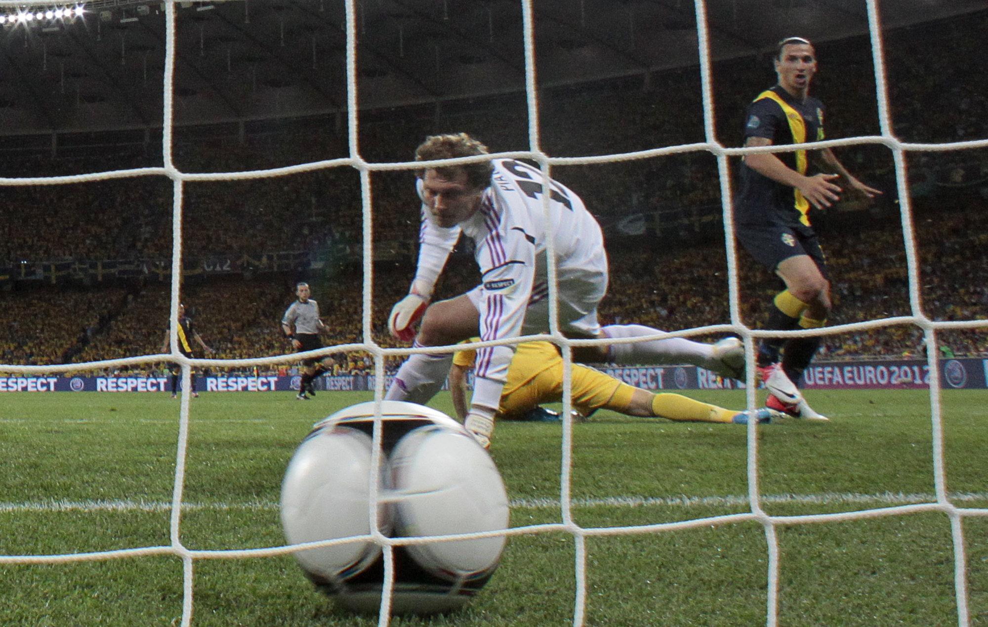 Zlatan satte 1-0 för Sverige.